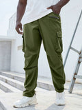 Pantalón Cargo Informal de Hombre con Bolsillos Delantero