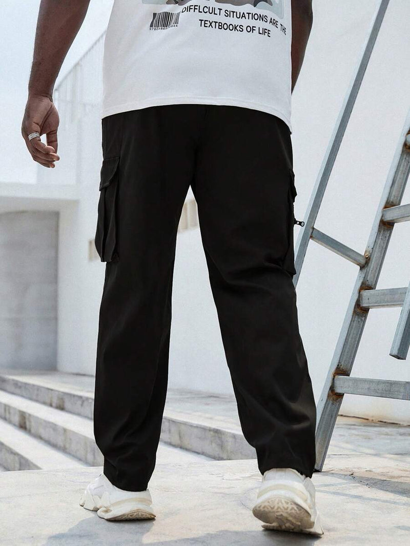 Pantalón Cargo Informal de Hombre con Bolsillos Delantero