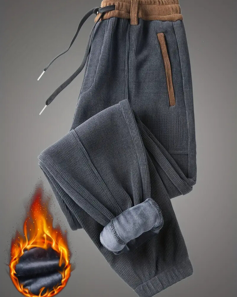 Pantalón Jogger Informal de Hombre con Forro Polar