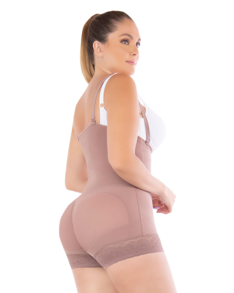 Faja Strapless Corta de Alta Compresión