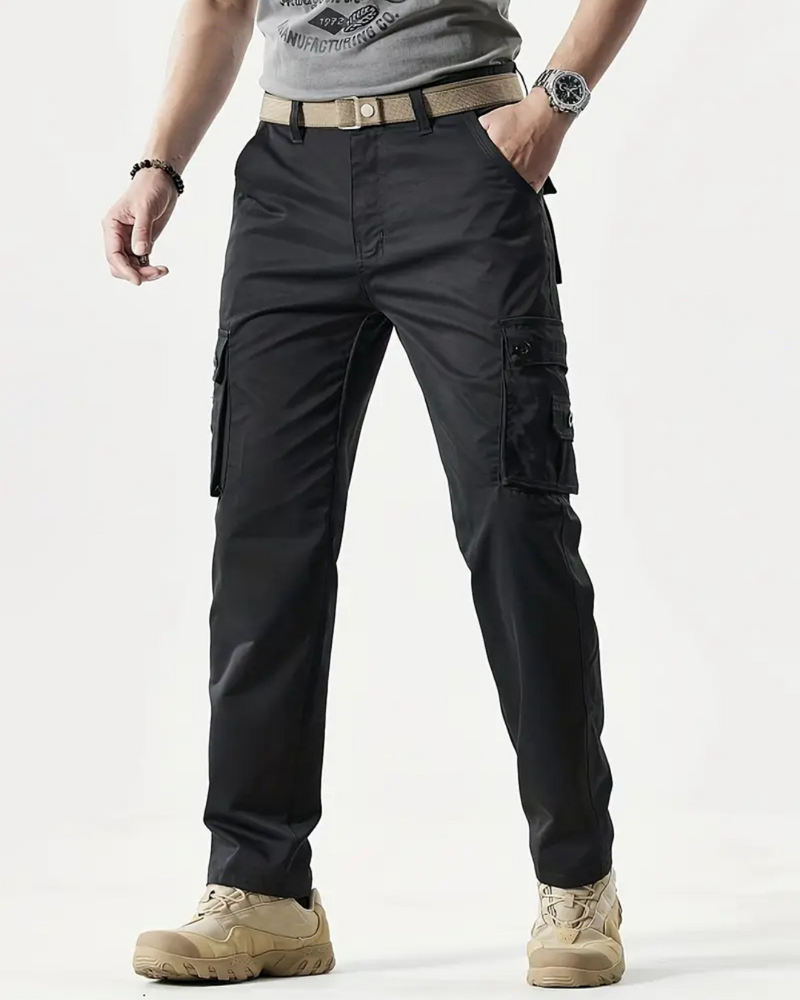 Pantalón Rectos para Hombre con Múltiples Bolsillos