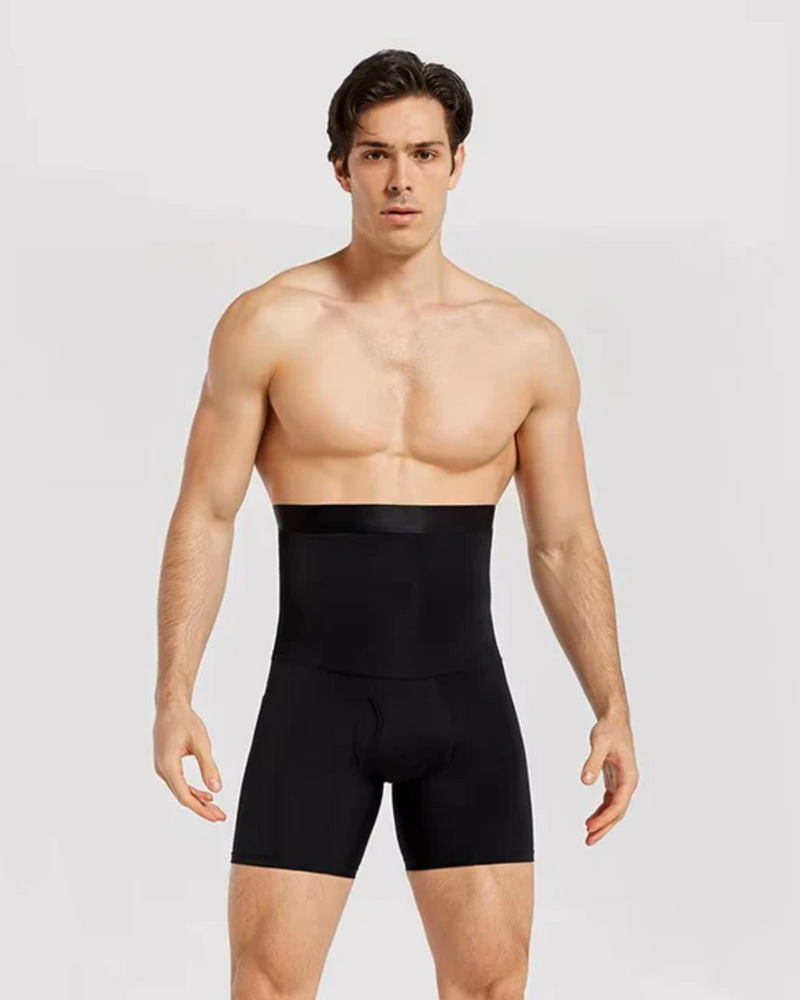 Ropa Interior Abdominal de Doble Capa y Cintura Alta para Hombre