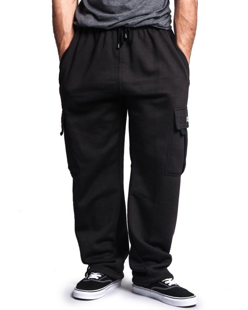 Pantalón Cargo de Lana Gruesa con Cintura Elástica