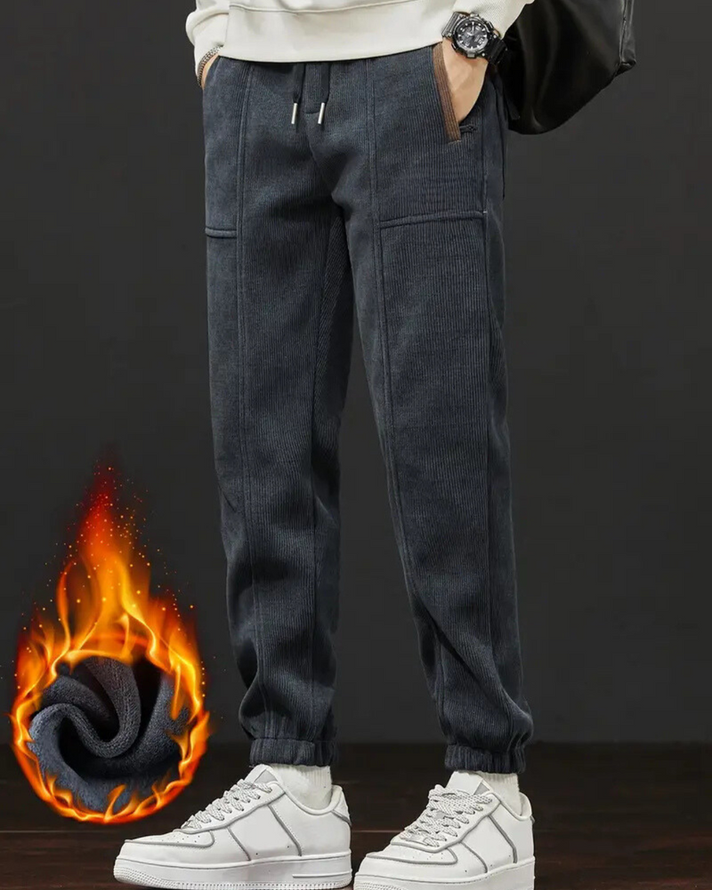 Pantalón Jogger Informal de Hombre con Forro Polar