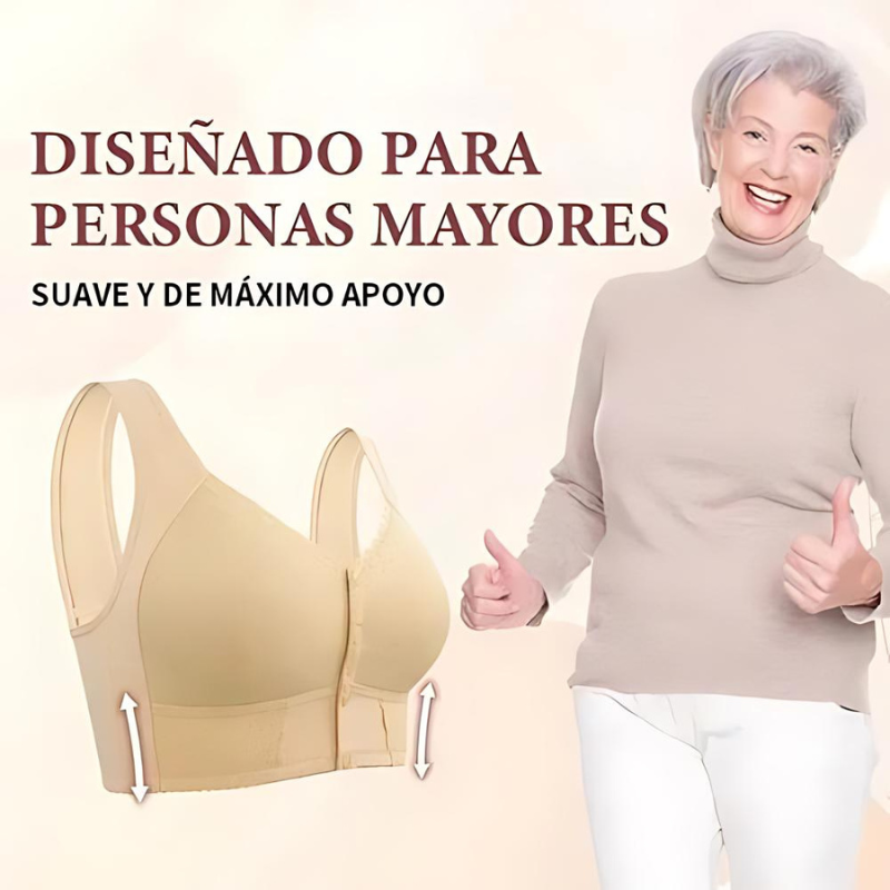 Sujetador Transpirable Con Cierre Frontal Para Personas Mayores (OFERTA 2X1 GRATIS)