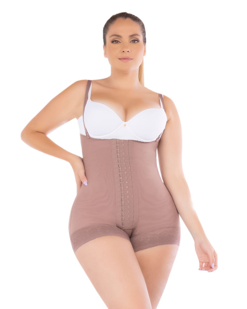 Faja Strapless Corta de Alta Compresión