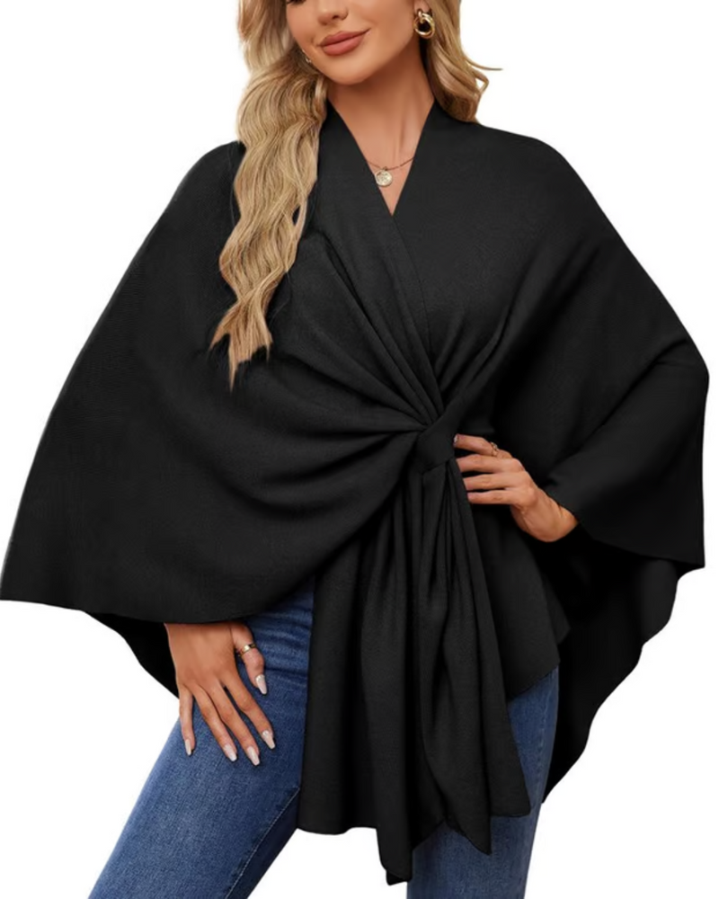 Jersey de Invierno con Cuello en V para Mujer