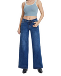 Pantalón Ancho de Cintura Media para Mujer