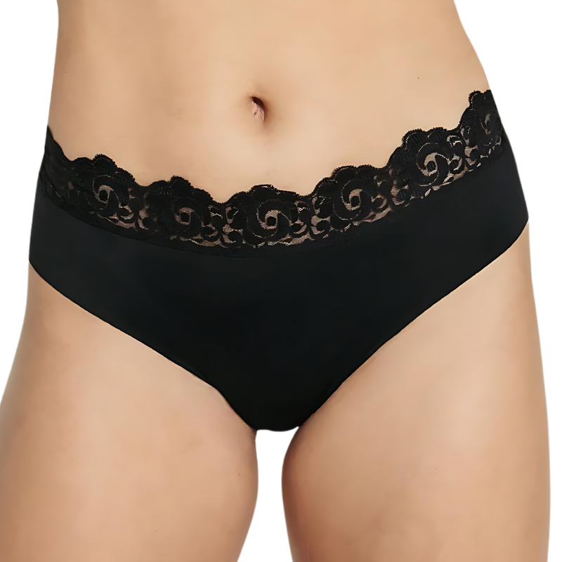 Conjunto Sujetador tipo Bralette y Braga con Encaje y Transparencia Leonisa