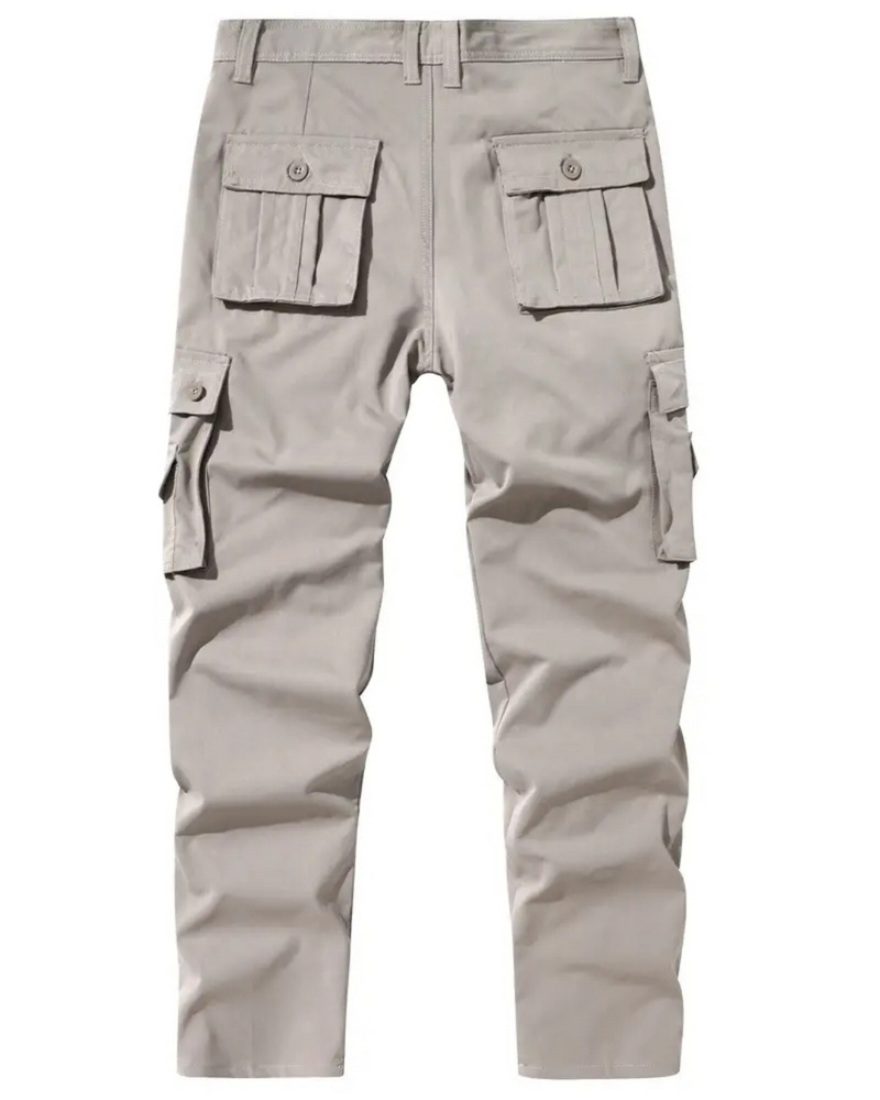 Pantalón Rectos para Hombre con Múltiples Bolsillos