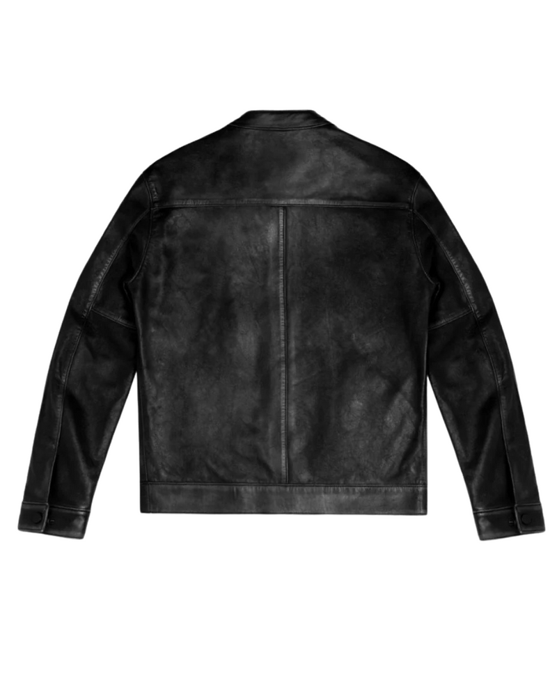 Chaqueta de Cuero Elegante para Hombres