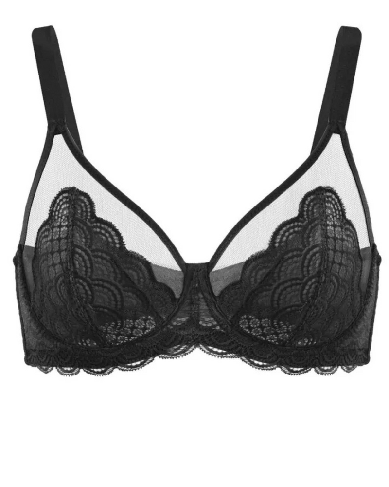 Sujetador con Aros de Encaje sin Forro y Cobertura Total con Escamas de Sirena (OFERTA 2X1)