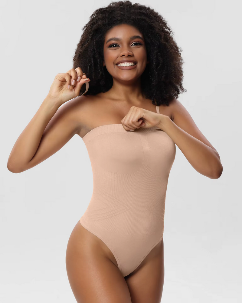 Body sin Tirantes para Mujer con Control del Vientre y Moldeado sin Costuras