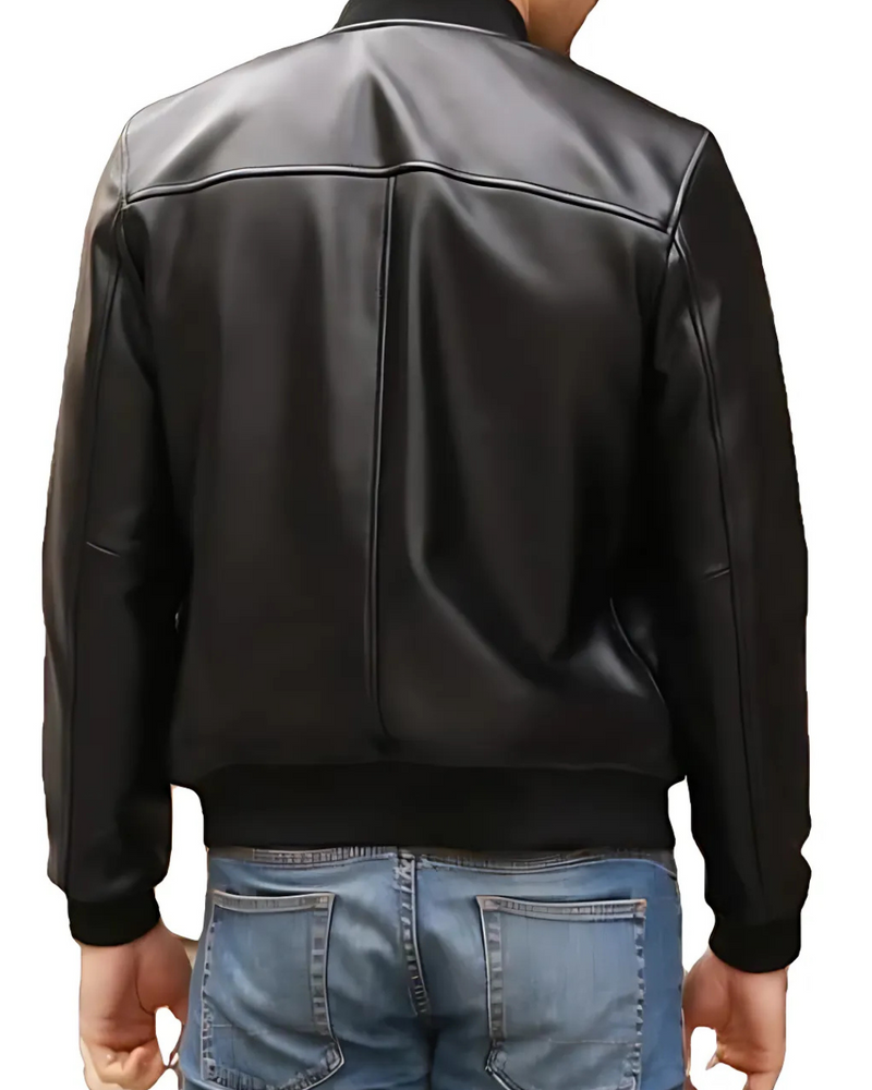 Chaqueta Bomber de Cuero para Hombre®