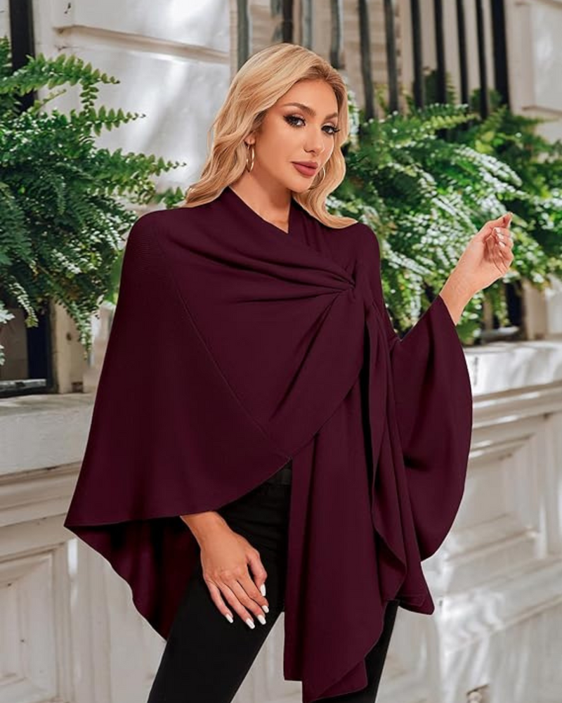 Jersey de Invierno con Cuello en V para Mujer