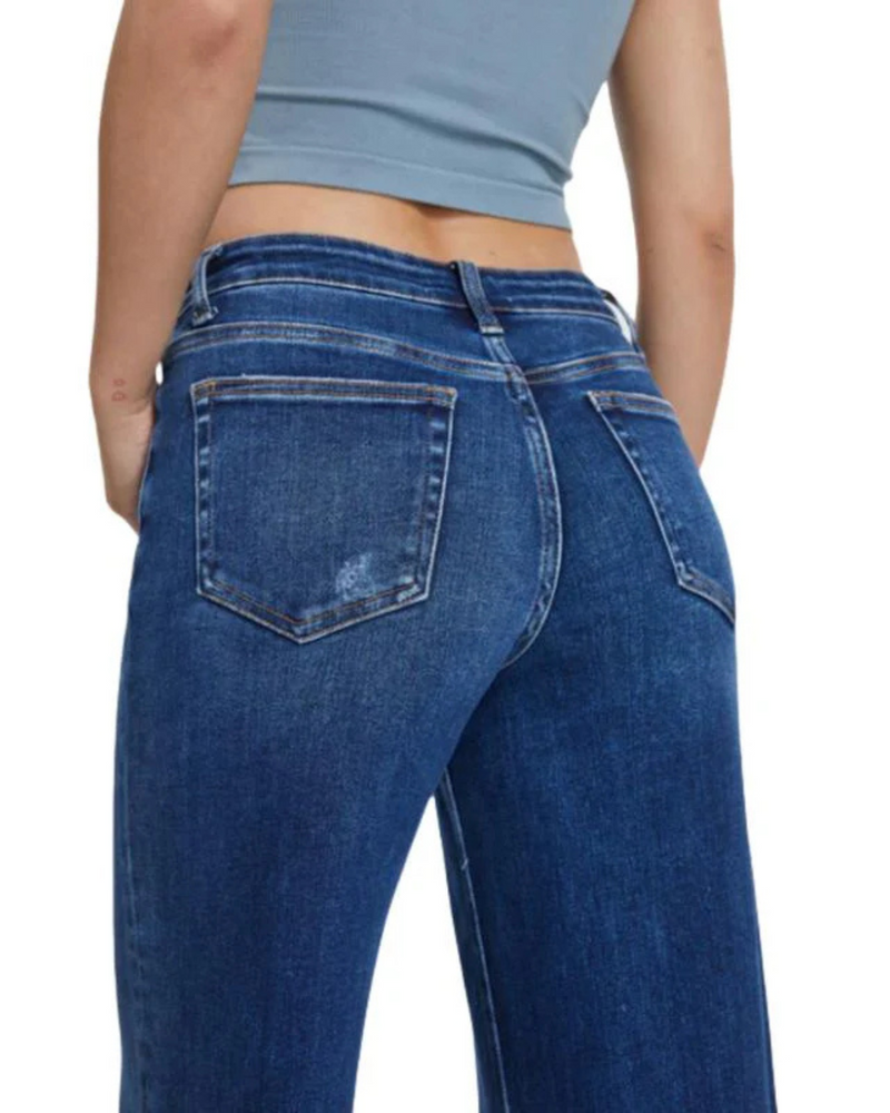 Pantalón Ancho de Cintura Media para Mujer