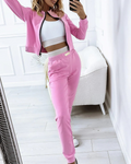 Conjunto Deportivo de 3 Piezas con Cierre para Mujer