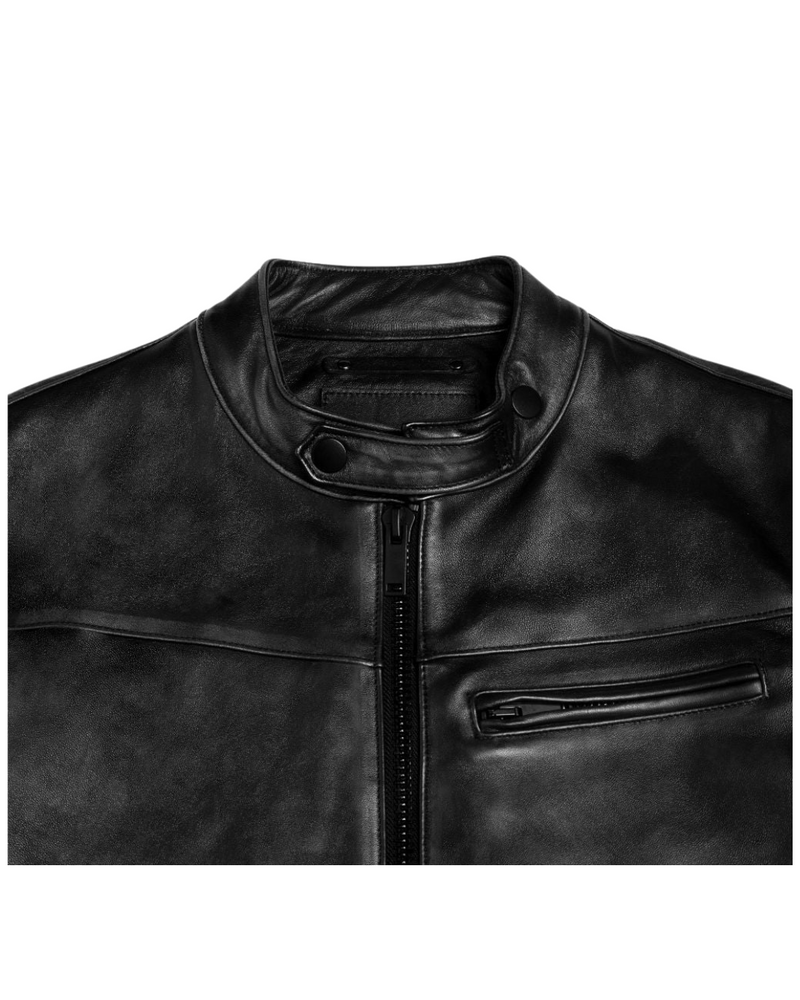 Chaqueta de Cuero Elegante para Hombres