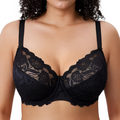 Sujetador de Encaje  Floreado Delimira para Todas las Tallas con Push Up (OFERTA 2X1 GRATIS)
