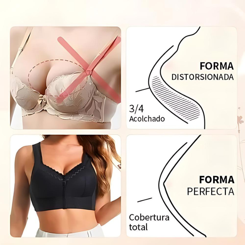 Sujetador Transpirable Con Cierre Frontal Para Personas Mayores (OFERTA 2X1 GRATIS)