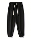 Pantalón de Tejido Polar para Hombre con Cintura Ajustable y Bolsillos Laterales
