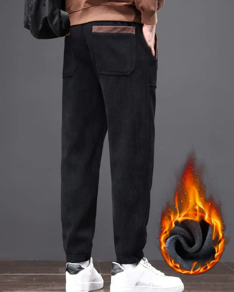 Pantalón Jogger Informal de Hombre con Forro Polar