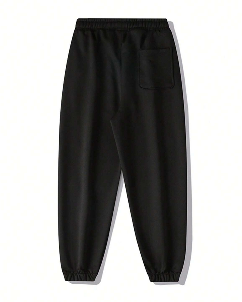 Pantalón de Tejido Polar para Hombre con Cintura Ajustable y Bolsillos Laterales