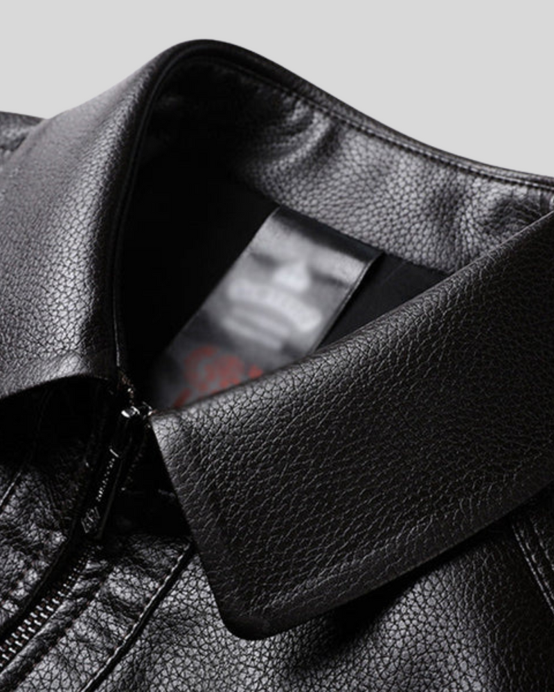 Chaqueta de Cuero Cálida para Hombre