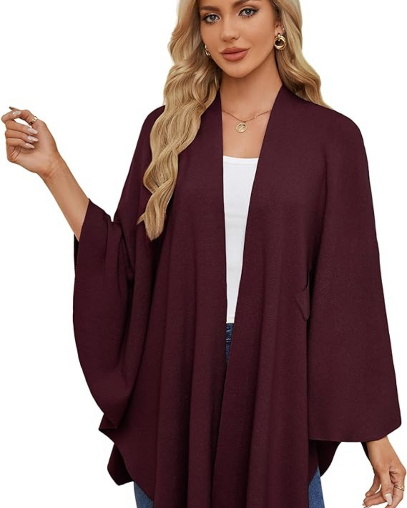 Jersey de Invierno con Cuello en V para Mujer
