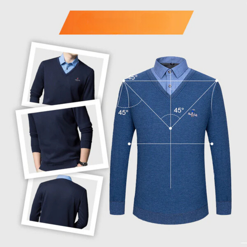 Camisa Térmica Casual de Hombre con Mangas Largas