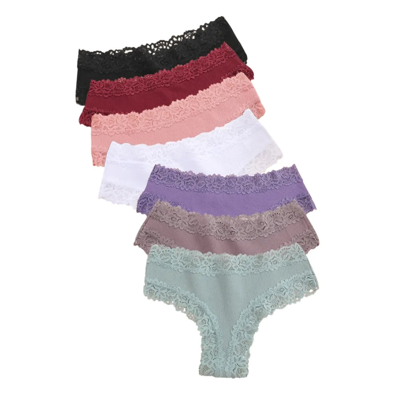 Braguitas CottonLace - Brasileñas de encaje [Compra 4 y llévate 7]