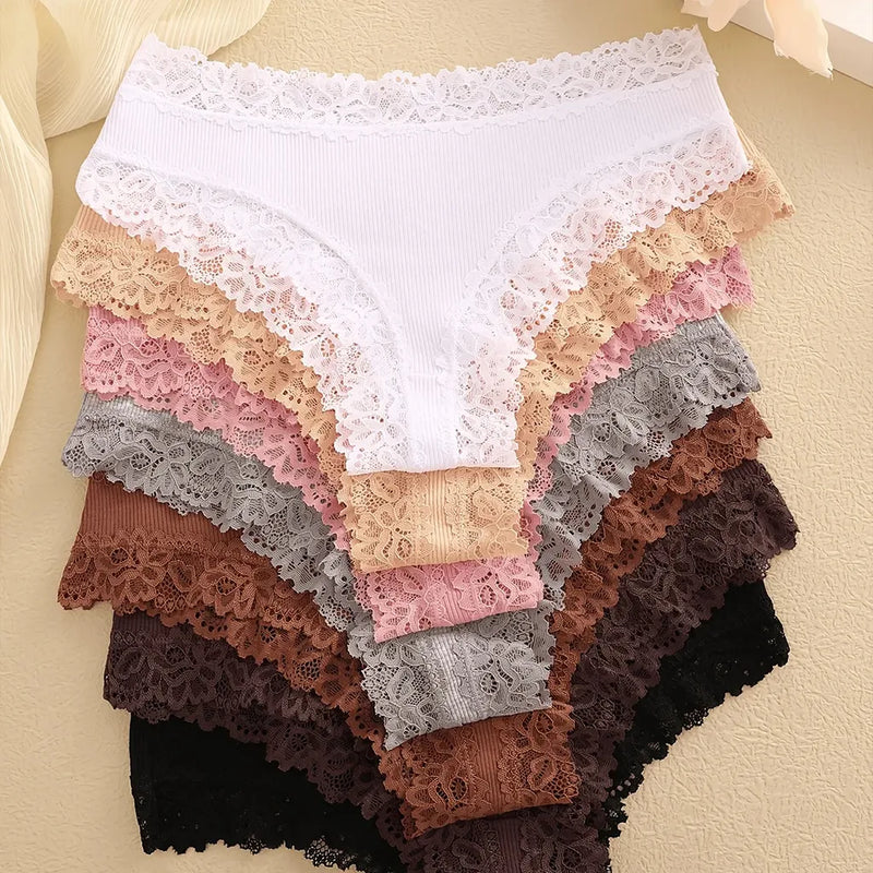 Braguitas CottonLace - Brasileñas de encaje [Compra 4 y llévate 7]