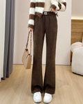 Pantalones de Pierna Ancha con Forro Polar y Rayas®