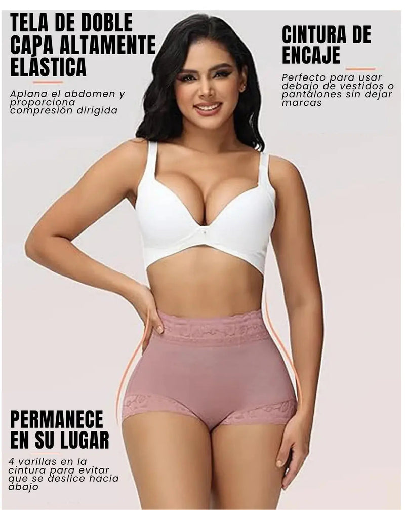Shorts Moldeadores push-up (COMPRA 1 LEVVA 2) Negro y Beige