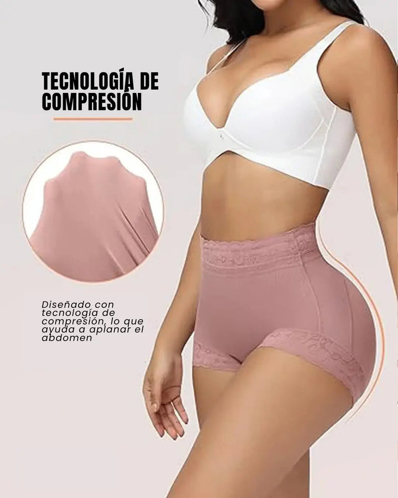 Shorts Moldeadores push-up (COMPRA 1 LEVVA 2) Negro y Beige