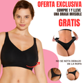 Sujetador sin Aros para Tallas Grandes Super Invisible + Braga GRATIS