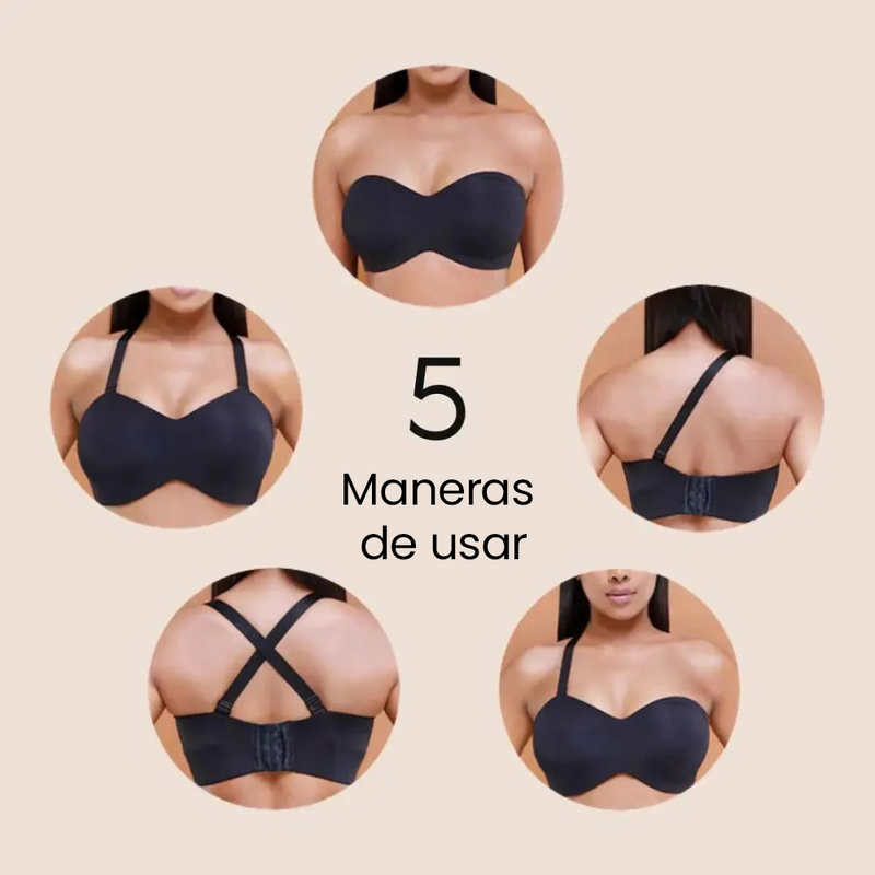 Sujetador Todo Look - Tomara que Caia con Tirantes Removibles
